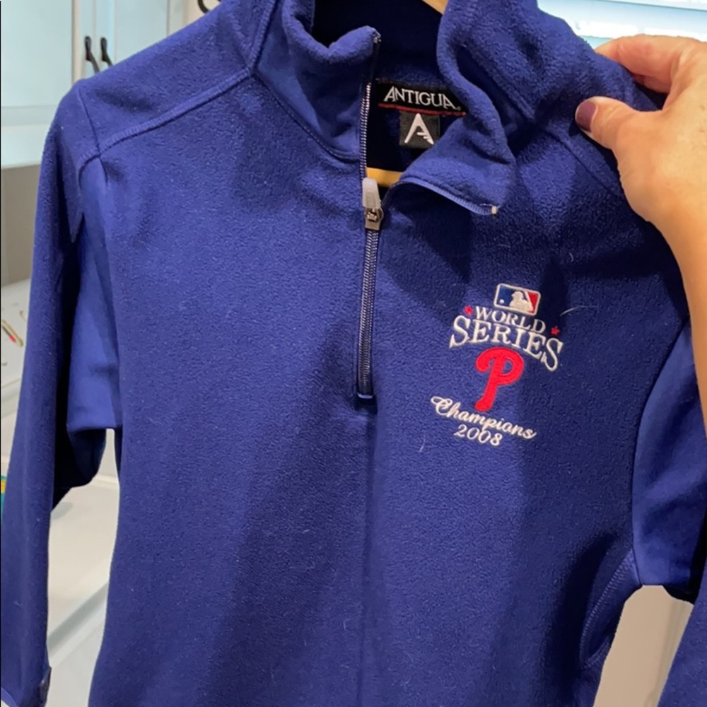 Boys Quarter Zip Phillies Fleece